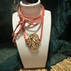 Necklace Heart With Rope